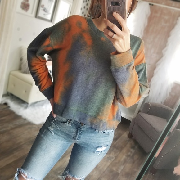 🦋Last 1️⃣Stevie Spring Tie Dye Top Soft Pullover - Picture 4 of 6